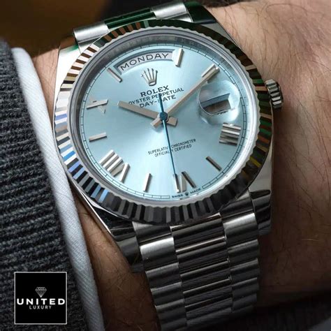 rolex day date blue replica|best rolex day date homage.